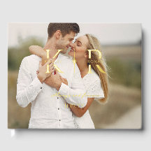 Elegant Flare Two Initial Monogram Wedding