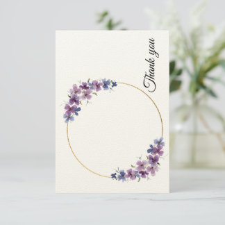 Elegant Flat Thank You Card