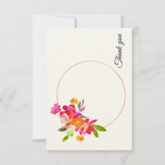 Elegant Flat Thank You Card