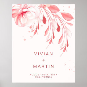 Elegant Flawless Sakura Blossom Wedding  Poster