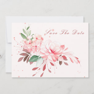 Elegant Flawless Sakura Pink Dream Save The Date Invitation