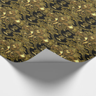 Elegant Fleur Baroque Elegant Wrapping Paper