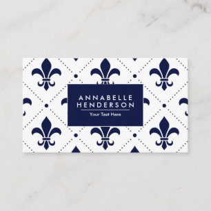 Elegant Fleur-de-lis Business Card