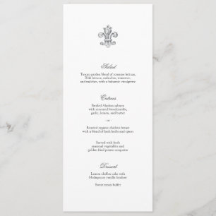Elegant Fleur de Lis Menu 2