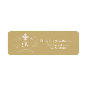 Elegant Fleur de Lis Monogram