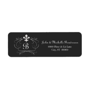 Elegant Fleur de Lis Monogram