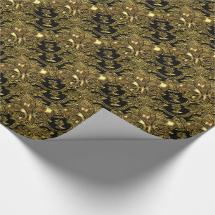 Elegant Fleur Royal Baroque Elegant  Wrapping Paper