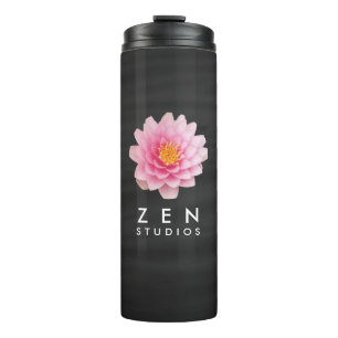 Elegant Floating Pink Lotus Flowers Thermal Tumbler