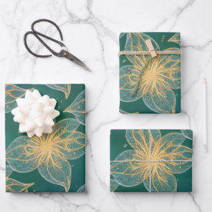 Elegant Flora Botanical Luxury Wrapping Paper Sheet