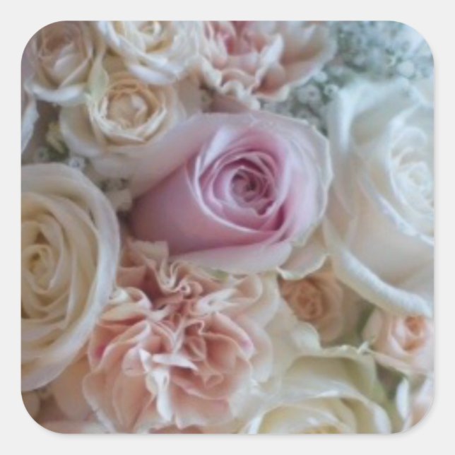 Elegant Florai Wedding Stickers and Envelope Seals (Front)