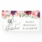 Elegant Floral 90th Birthday Party