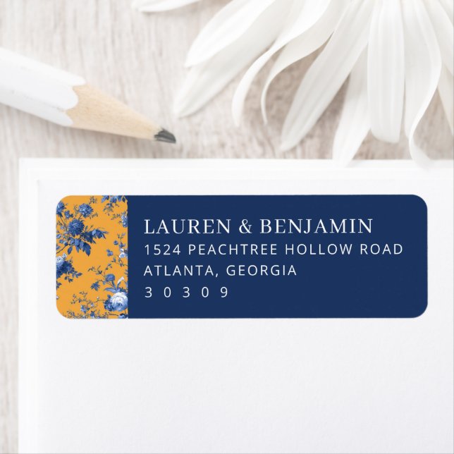 Elegant Floral Address Card (Insitu)