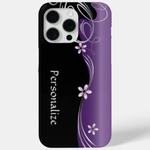 Elegant Floral Amethyst iPhone 15 Pro Max Case