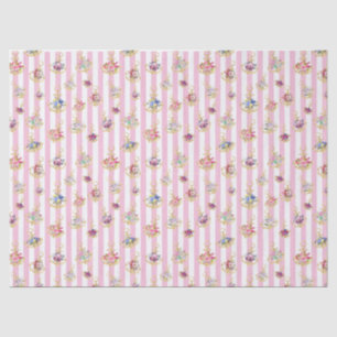 Elegant Floral Anchor Tissue Paper