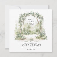 Elegant Floral Arch Garden Wedding 