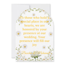 Elegant Floral Arch Wedding Invitation Card