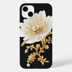 Elegant Floral Artwork with Luxurious Gold Accents Case-Mate iPhone 14 Plus Case