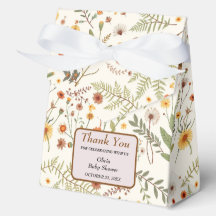 Elegant Floral Baby Shower Favour Box