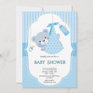 Elegant Floral Baby Shower Invitation