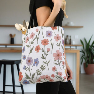 Elegant Floral Bag for Women, Colorful Flower