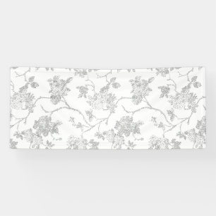 Elegant Floral Banner Timeless Event Décor