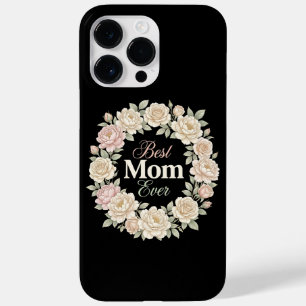 Elegant Floral Best Mum Ever Wreath Case-Mate iPhone 14 Pro Max Case
