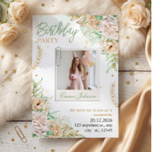 Elegant Floral Birthday