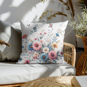 Elegant Floral Blooms Cushion