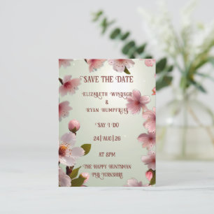 Elegant Floral Blossom Wedding Invitations