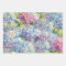 Elegant Floral Blue and Pink Hydrangea Pattern