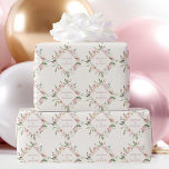 Elegant Floral Blush Pink Peony Summer Wedding Wrapping Paper<br><div class="desc">Lovely pink and ivory floral wrapping paper with a beautiful diamond wreath of pretty blush and ivory peonies. This beautiful peony flower wedding gift wrap features the couple's names personalised in the design. Customise this cute wrapping paper for your friends on their special day or use this as a bride...</div>