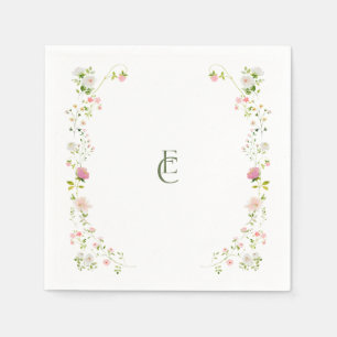 Elegant floral Boho Wedding Napkin
