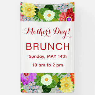 Elegant Floral Botanical Garden Pattern Banner