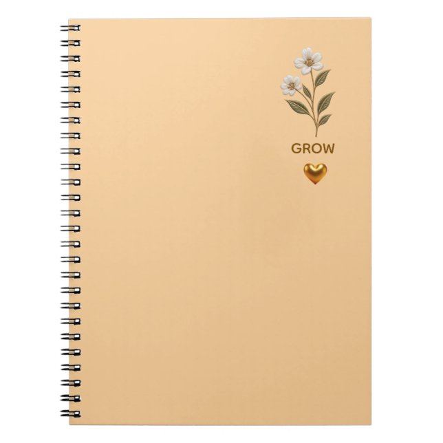 Elegant Floral Botanical Notebook – Minimalist Flo (Front)