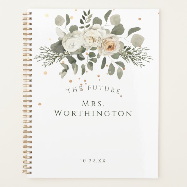 Elegant Floral Bouquet The Future Mrs Wedding Planner (Front)