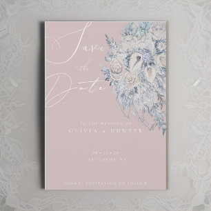 Elegant Floral Bouquet Wedding Save the Date Card