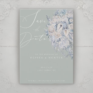 Elegant Floral Bouquet Wedding Save the Date Card