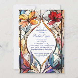 Elegant Floral Bridal Shower Invitation