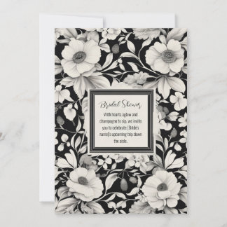 Elegant Floral Bridal Shower Invitation
