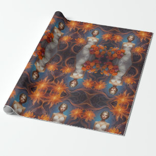 Elegant Floral Bride Wedding Collection Wrapping Paper