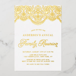 Elegant Floral Brocade Lace Family Reunion