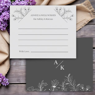 Elegant Floral Budget Advice Card