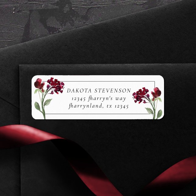 Elegant Floral | Burgundy Blush Geometric Frame (Creator Uploaded)