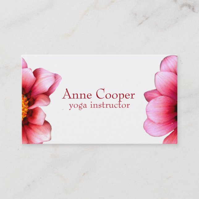 Elegant floral Business Card (Front)