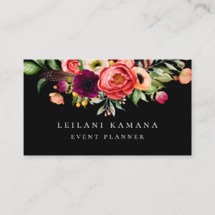 Elegant Floral Business Card