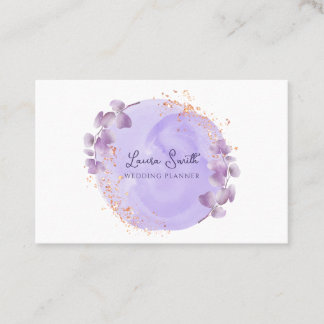 Elegant floral business card
