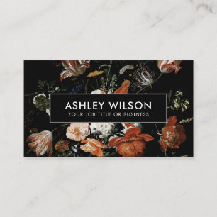 Elegant Floral Business Card