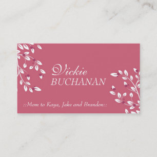 Elegant Floral Business Card
