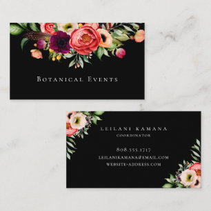Elegant Floral Business Card