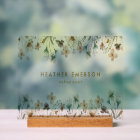 Elegant Floral Business Card